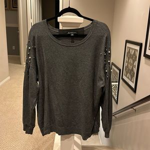INC grey sweater